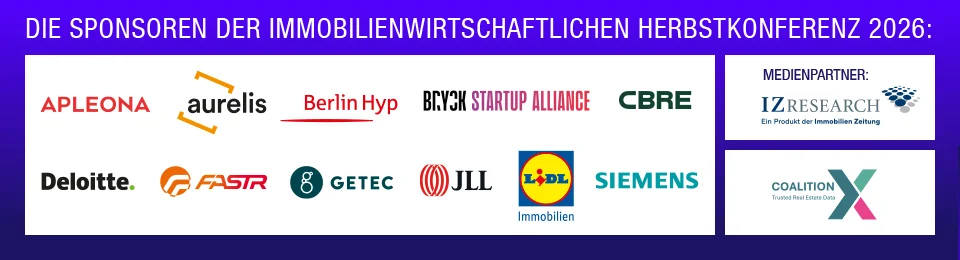Sponsoren der Immobilienwirtschaftlichen Herbstkonferenz 2026