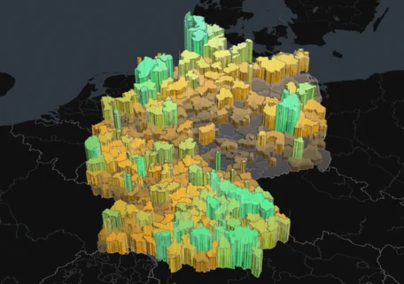 Die BuildMap zeigt unter anderem: Baugenehmigungen je 1.000 Einwohner, Entwicklungen im Monats- und Jahresvergleich, regionale Cluster mit hoher oder niedriger Genehmigungsdynamik, sowie Indikatoren für angespannte Wohnungsmärkte.